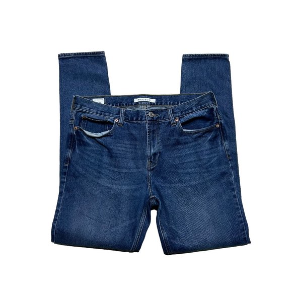 PacSun Jeans Stacked Skinny Mens Size 33 X 32 Medium Wash Denim - Picture 4 of 10